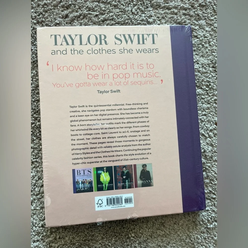 Taylor Swift Purple and Black hardback fashion book